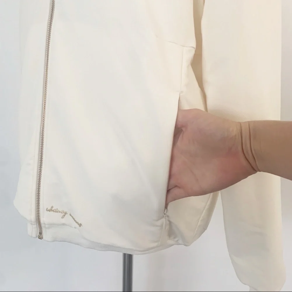 Gymshark x Whitney Simmons Reversible Oversized Jacket Coat White Sherpa Size XS - Picture 9 of 9